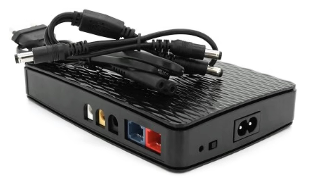 ДБЖ/UPS для роутерів/комутаторів ShanPu ECO-1825 18W OUT:USB-5V DC-5V/9/12V POE-15/24V, 1/2A LiFePo4 8000mAh
