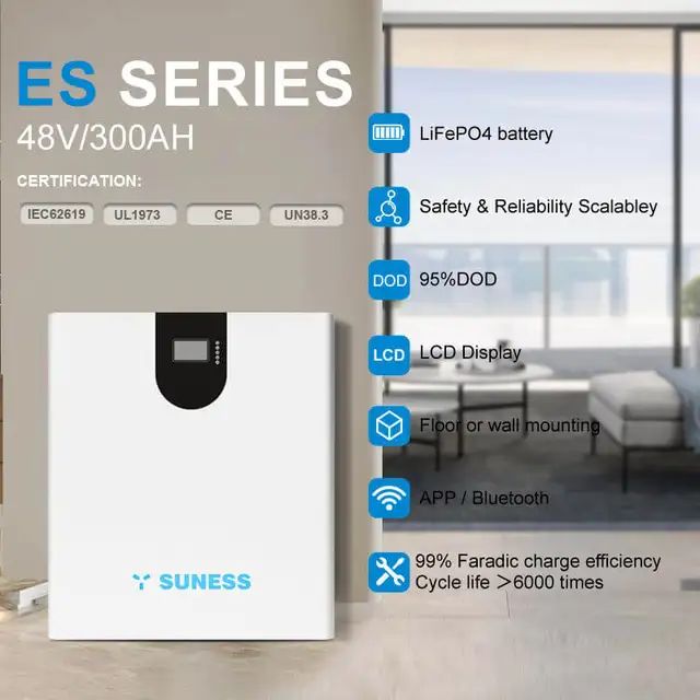 Suness lithium Battery 48v 300AH Power Solar