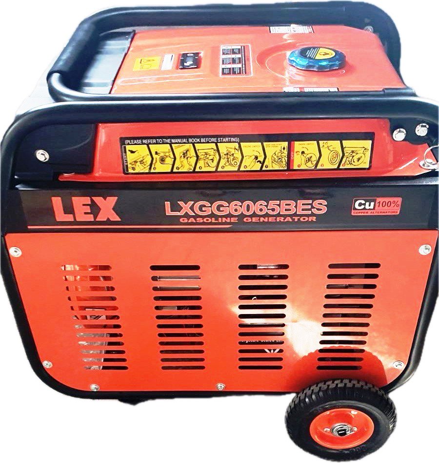 Генератор LEX LX 6065BES бензиновий з електростартером 6,5 кВт