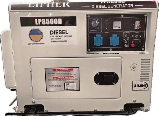 Дизельний генератор LIPHER LP8500D 6,5 кВт однофазний з електростартером
