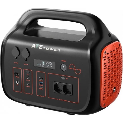Портативная зарядная станция ATZ Power 1000Вт 1075 В/ч LiFePO4